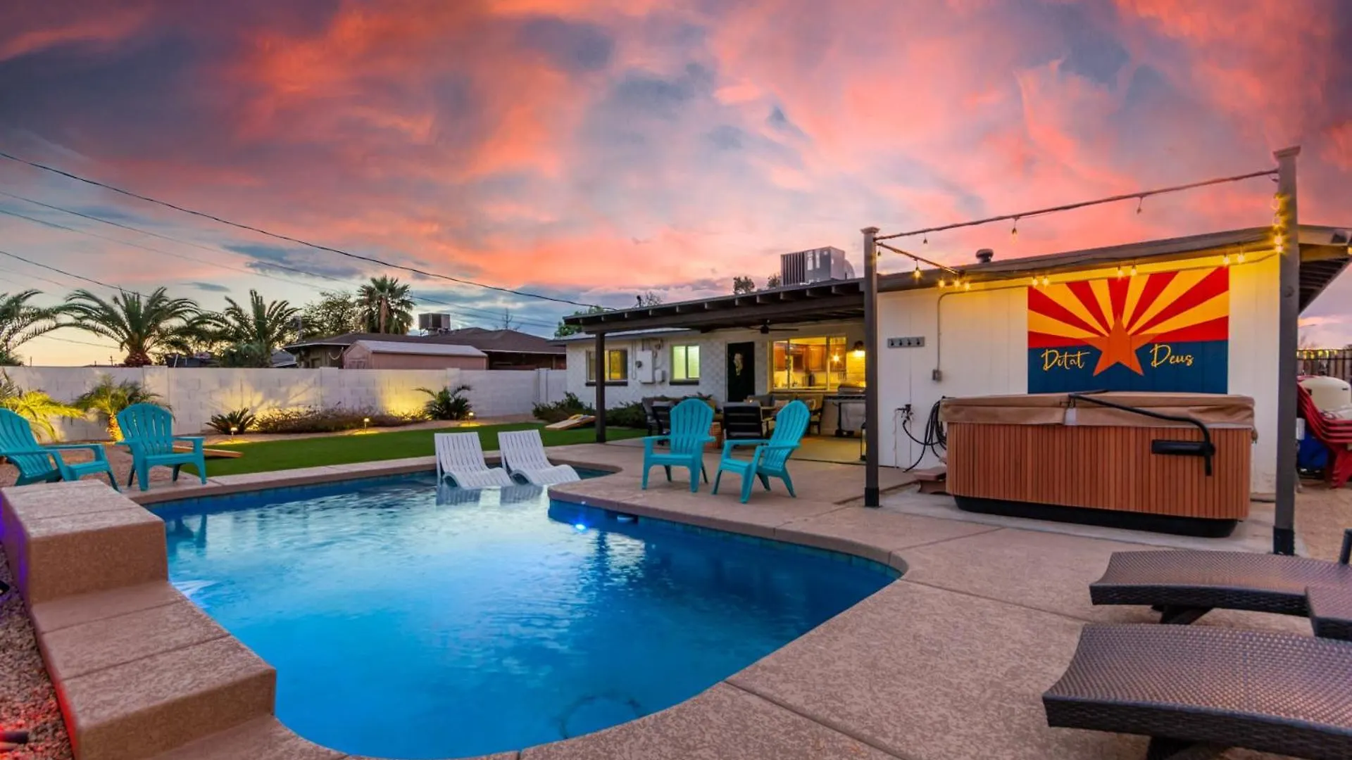 Modern Sw Family Retreat-Pool-Hot Tub-Firepit Villa Scottsdale